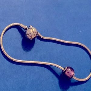 Sterling silver Pandora bracelet